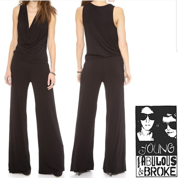 Young Fabulous & Broke Pants - Young broke & fabulous black pant suit size xs